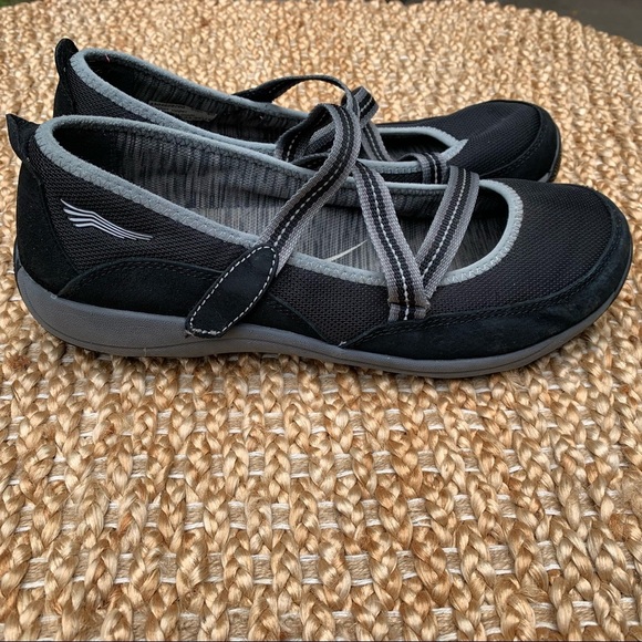 Dansko Women's Leather Mary Jane Flats Black Hazel Size 9.5 - Picture 4 of 7